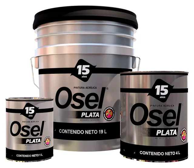 Cubeta de 19 litros de Osel Plata